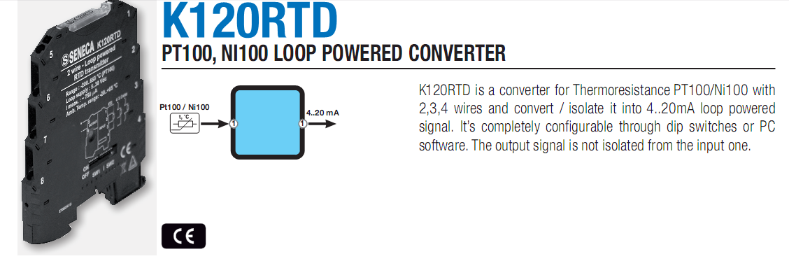 Chuyển đổi tín hiệu nhiệt độ RTD giá rẻ K120RTD