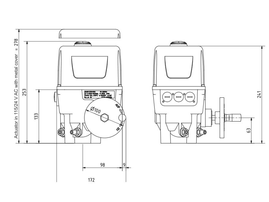 Ứng dụng thiết bị truyền động cho van Baelz 374-E42